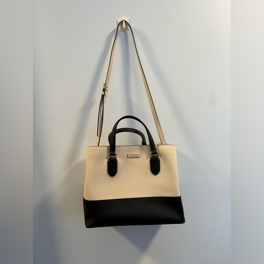 Black and Cream Kate Spade Handbag